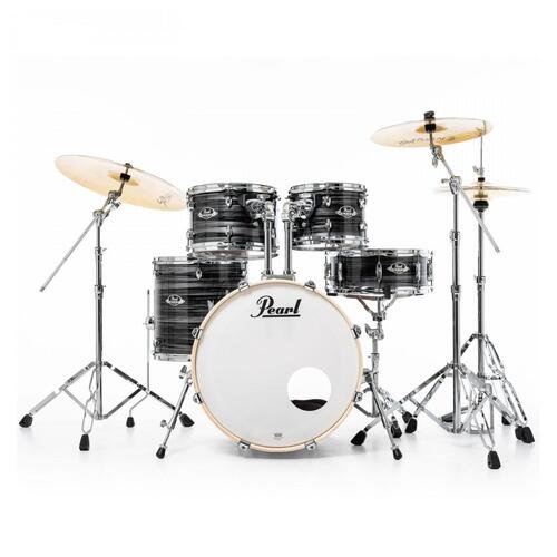 Image 4 - Pearl EXX Export 20" Fusion Drum Kit in Graphite Silver Twist
